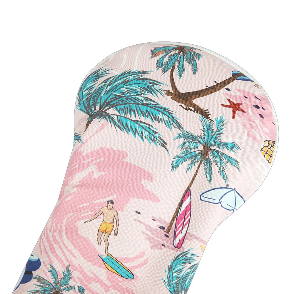 Palm Beach Golf Head Cover - angle view | Noggin Golf