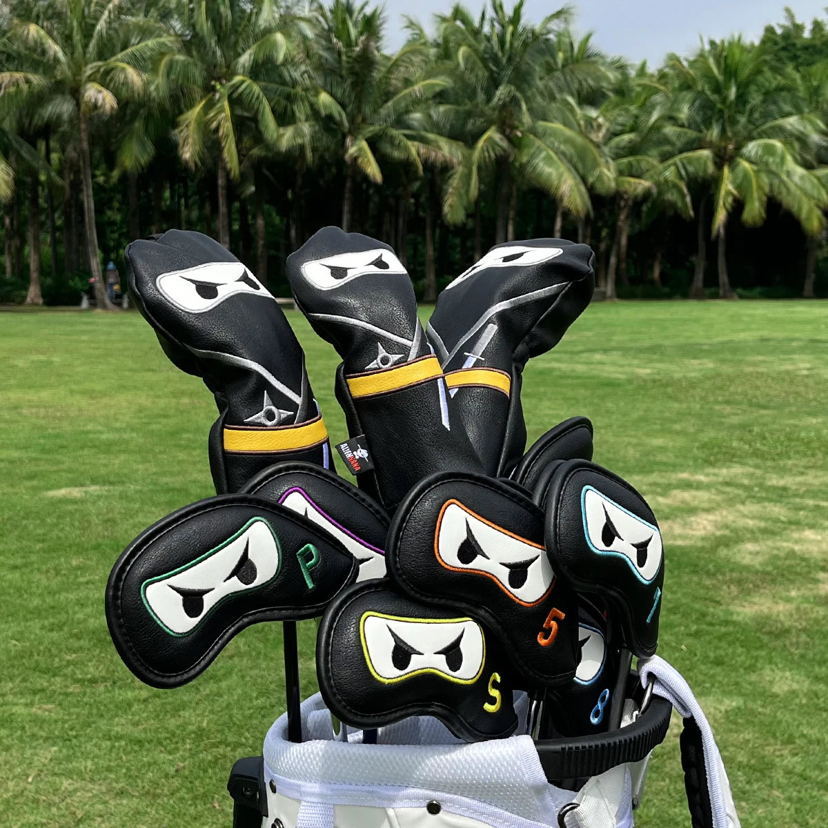 Ninja Golf Head Cover Set - back view | Noggin Golf