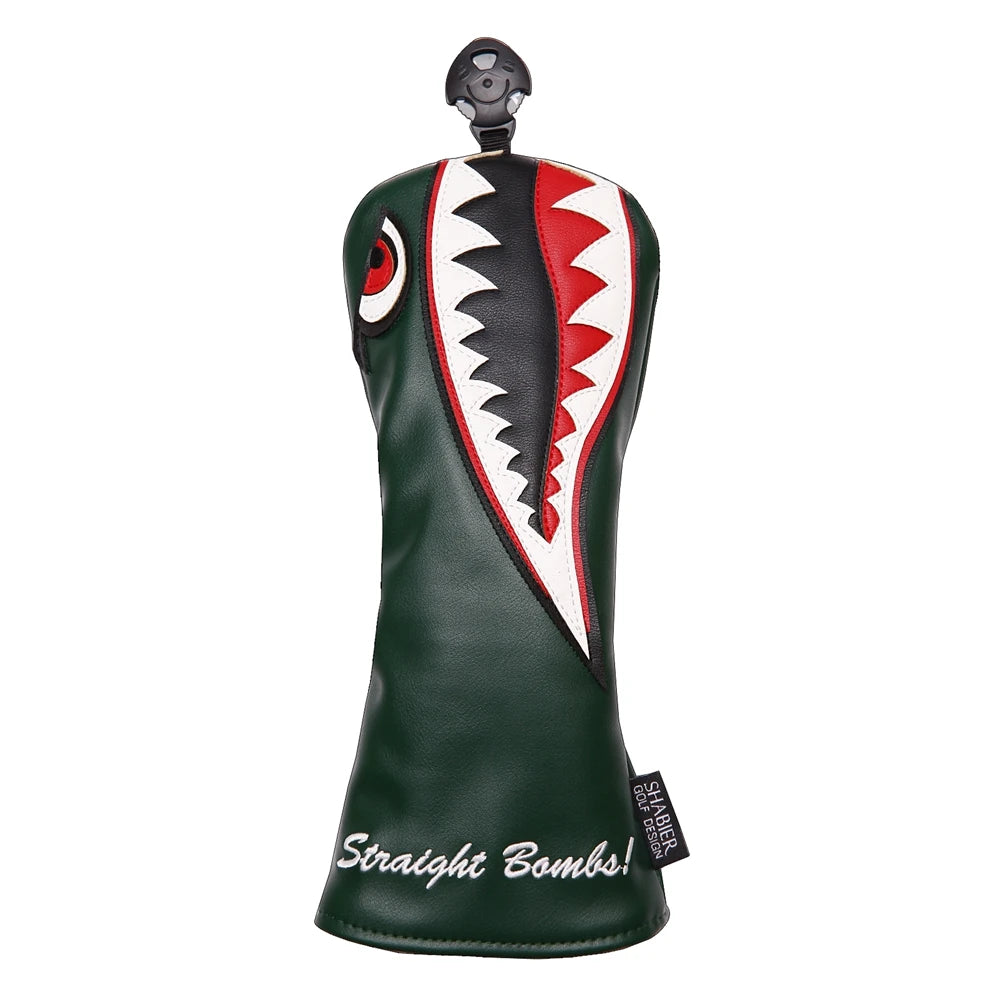 Shark Attack Golf Head Cover - Green - view 11 | Noggin Golf