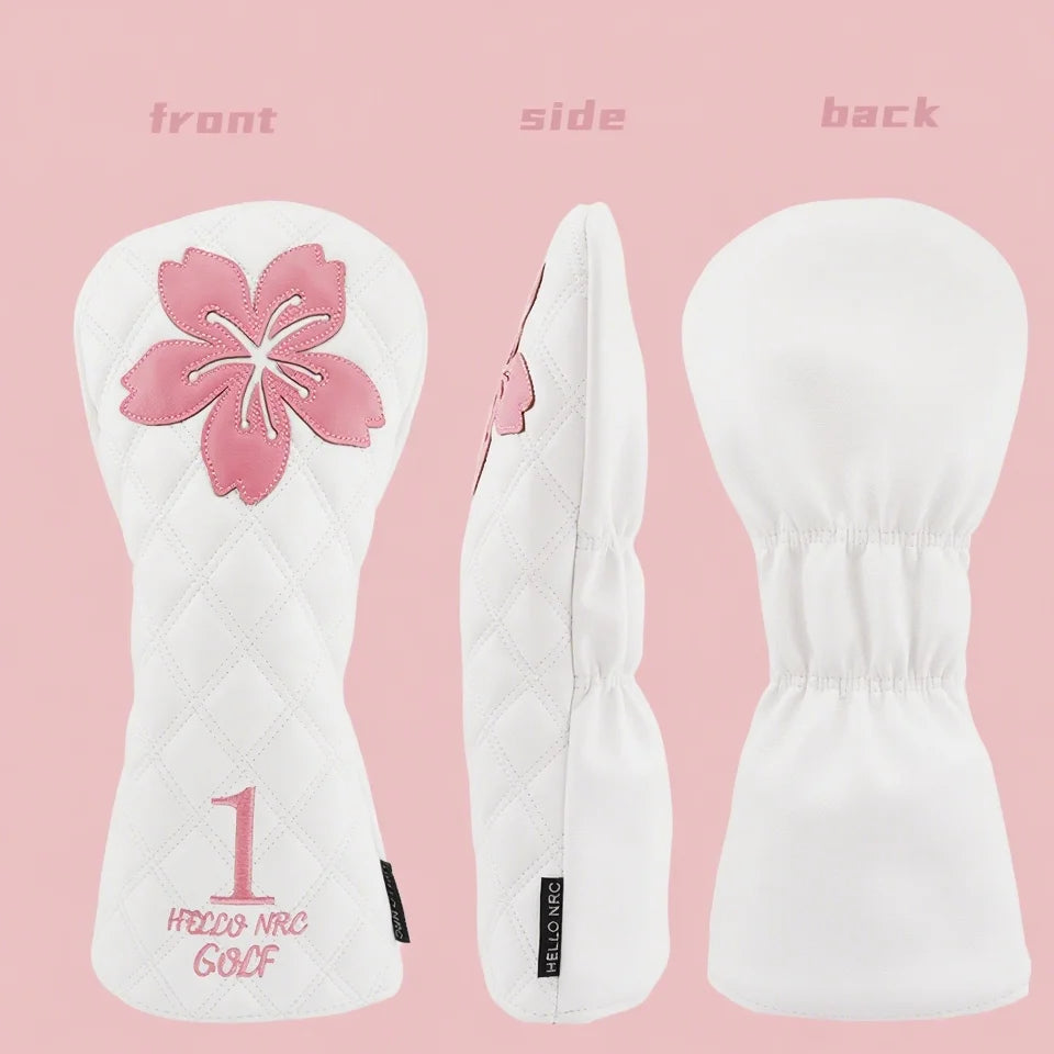 Sakura Cherry Blossom Golf Head Cover - angle view | Noggin Golf
