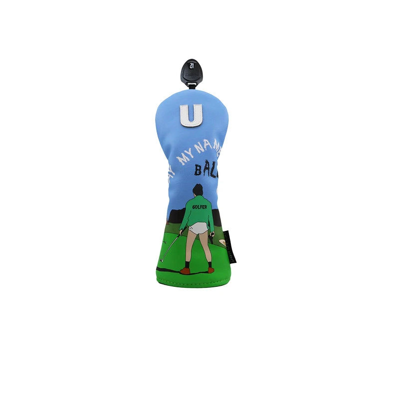 Say My Name Ball Golf Driver Head Cover - back view | Noggin Golf