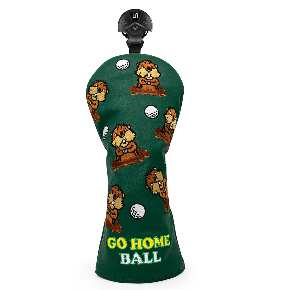 Green Leather Animal Golf Head Cover Set - Green Leather Animal Golf Head Cover Set - view 7 | Noggin Golf | Noggin Golf