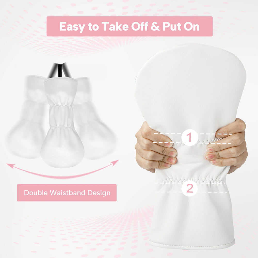 Spring Flower Golf Head Cover Set - angle view | Noggin Golf