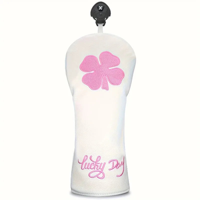 Lucky Clover Pink Golf Head Cover - Lucky Clover Pink Golf Head Cover - view 9 | Noggin Golf | Noggin Golf