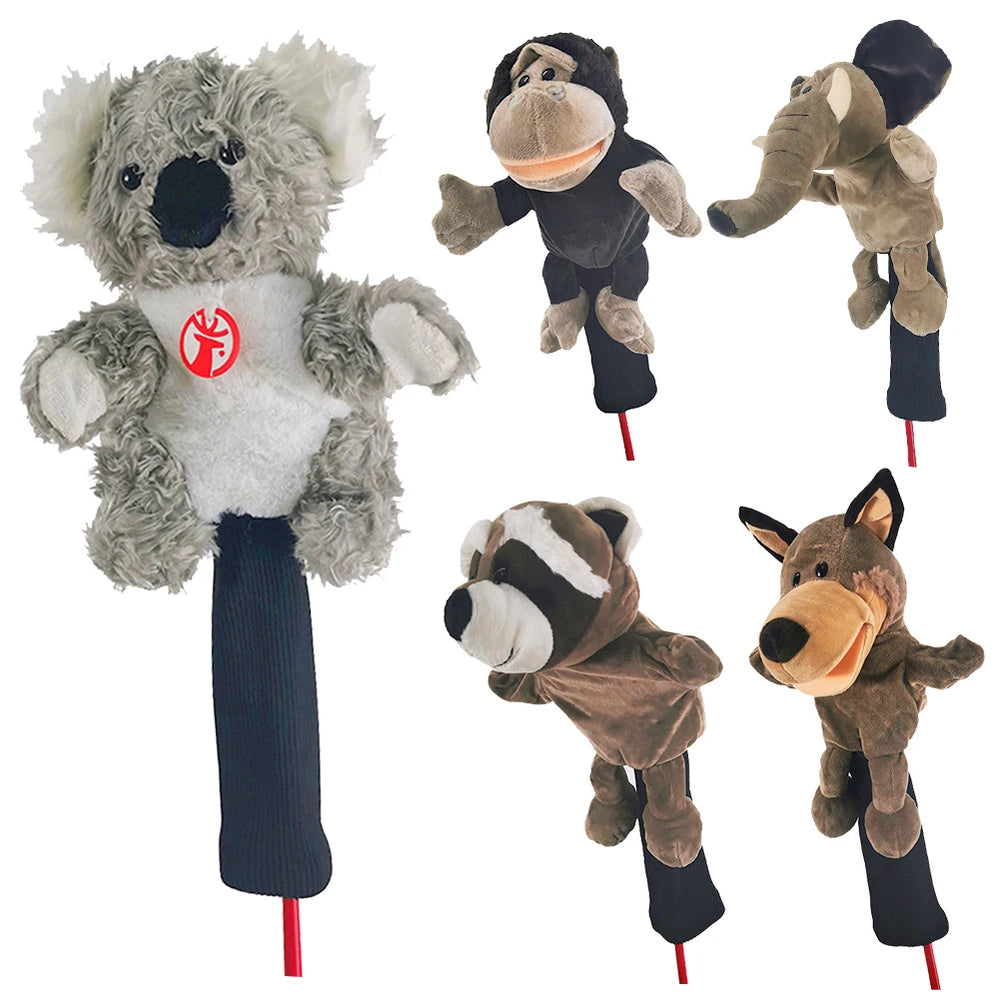 Animal Golf Head Cover Collection - Animal Golf Head Cover Collection - back view | Noggin Golf | Noggin Golf