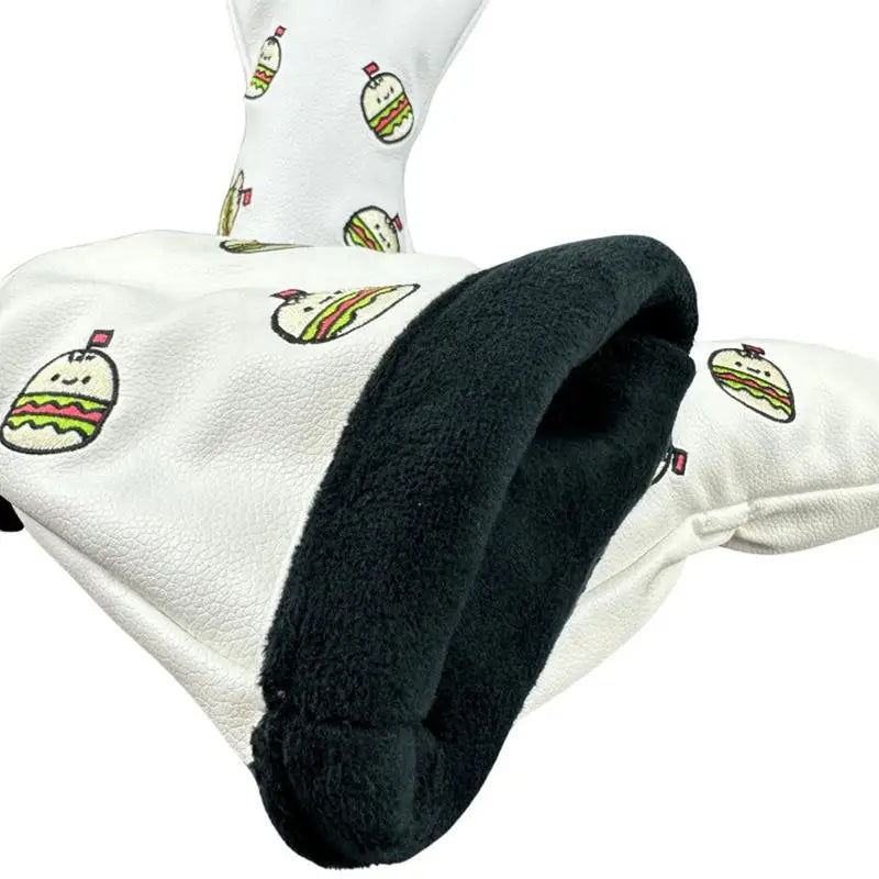Small Pattern Golf Head Cover Set - Small Pattern Golf Head Cover Set - lifestyle shot | Noggin Golf | Noggin Golf