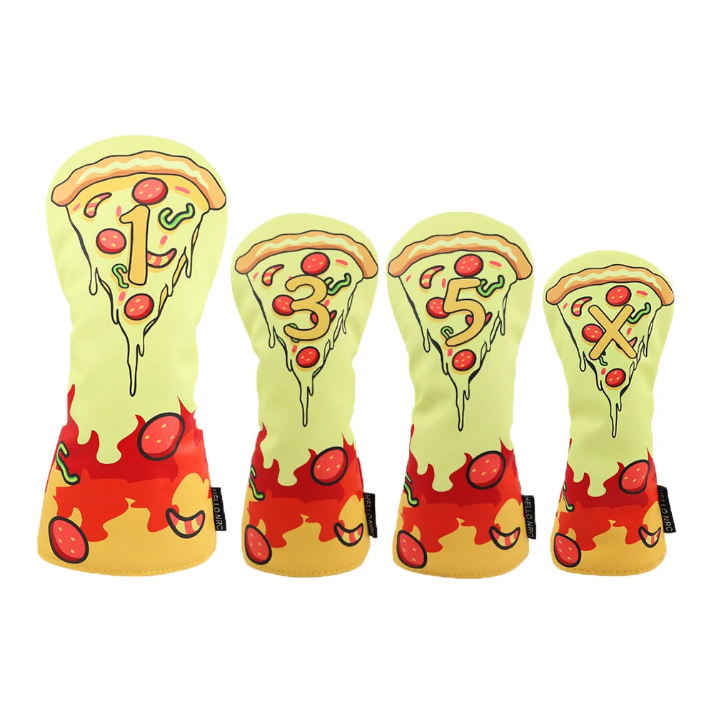 Pizza Party Golf Head Cover Set - Pizza Party Golf Head Cover Set - view 15 | Noggin Golf | Noggin Golf