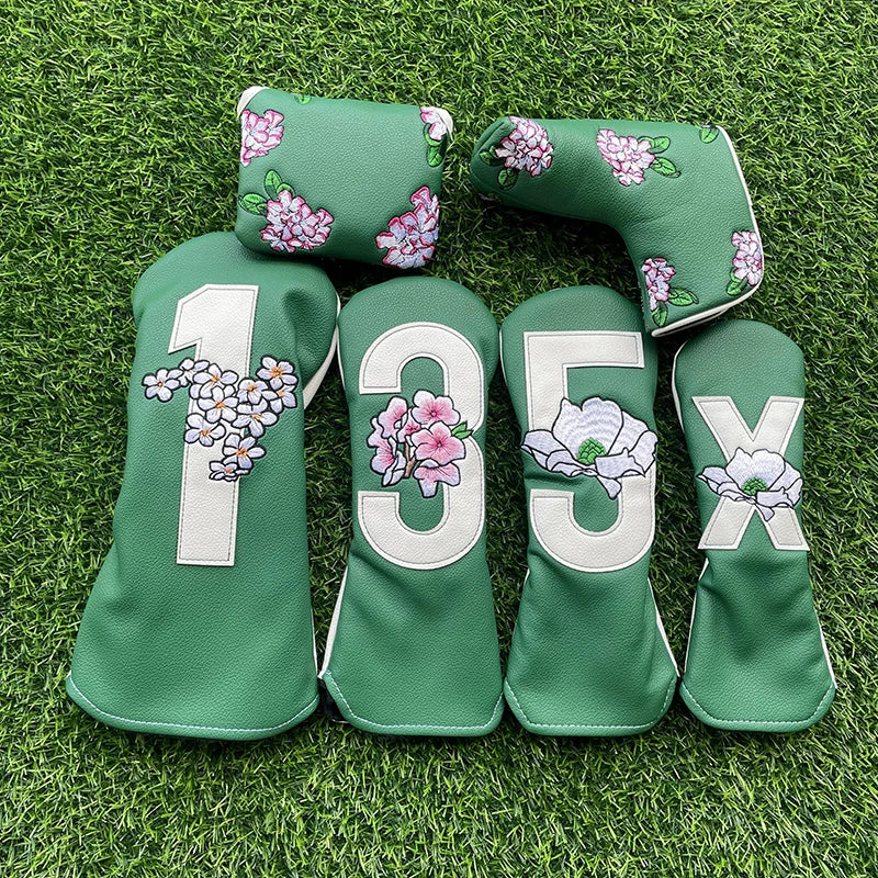 Knit Golf Head Cover Set - Numbered - front view | Noggin Golf