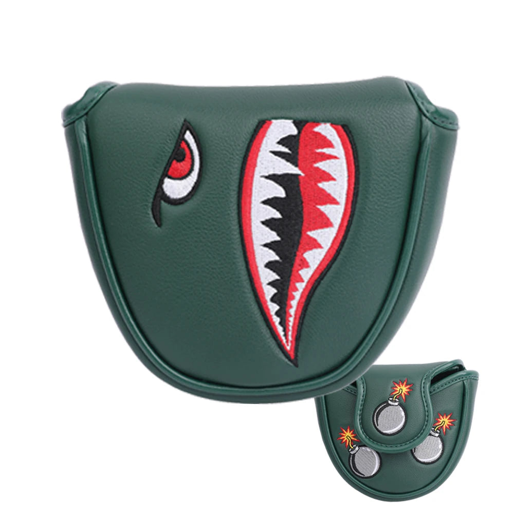 Shark Attack Golf Head Cover - Green - view 10 | Noggin Golf