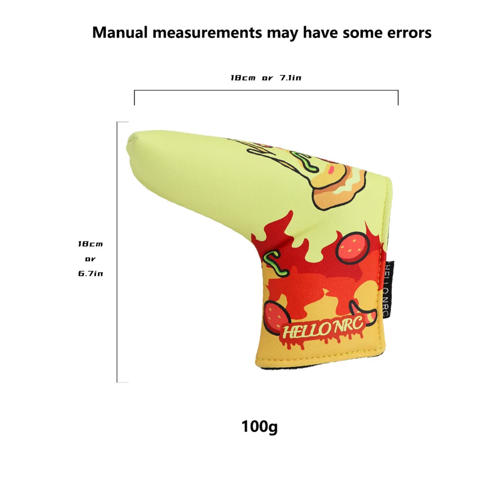 Pizza Party Golf Head Cover Set - Pizza Party Golf Head Cover Set - lifestyle shot | Noggin Golf | Noggin Golf