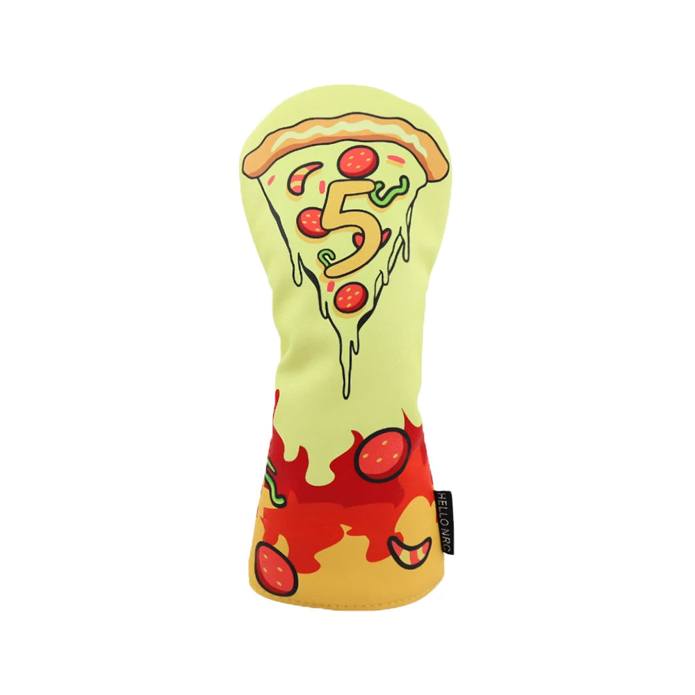 Pizza Party Golf Head Cover Set - Pizza Party Golf Head Cover Set - view 7 | Noggin Golf | Noggin Golf