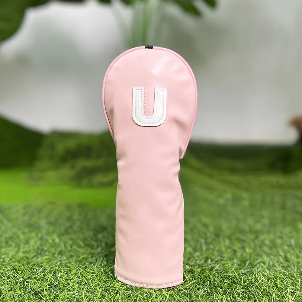 Pink Golf Club Head Cover Set - Pink Golf Club Head Cover Set - lifestyle shot | Noggin Golf | Noggin Golf