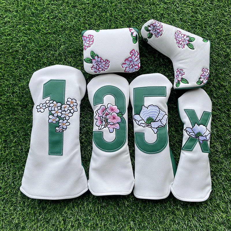 Knit Golf Head Cover Set - Numbered - angle view | Noggin Golf