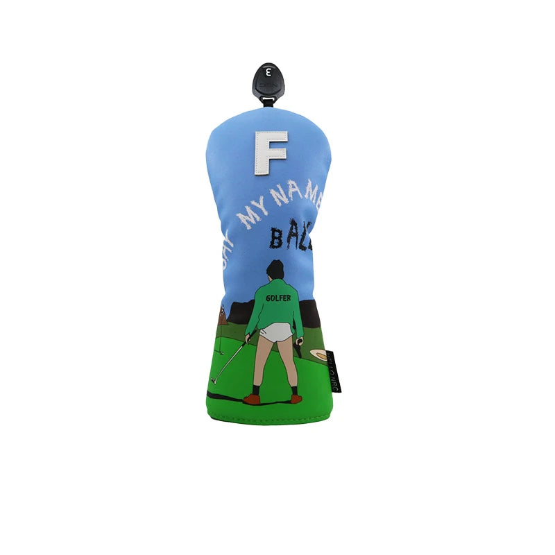 Say My Name Ball Golf Driver Head Cover - lifestyle shot | Noggin Golf