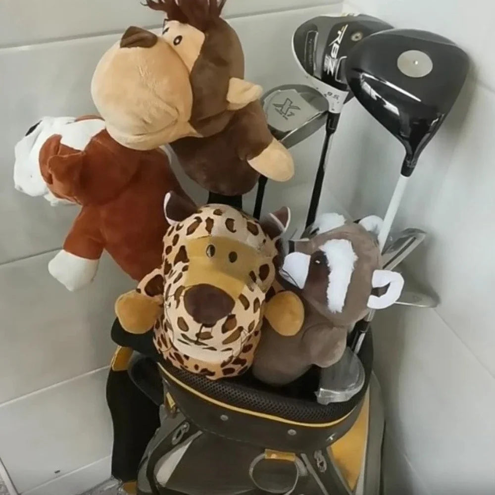 Animal Golf Head Cover Collection - Animal Golf Head Cover Collection - angle view | Noggin Golf | Noggin Golf
