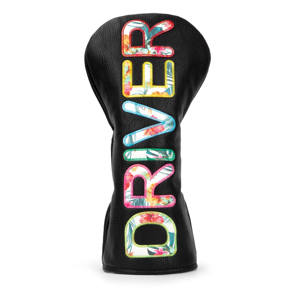 Black Premium Golf Head Cover Set - back view | Noggin Golf