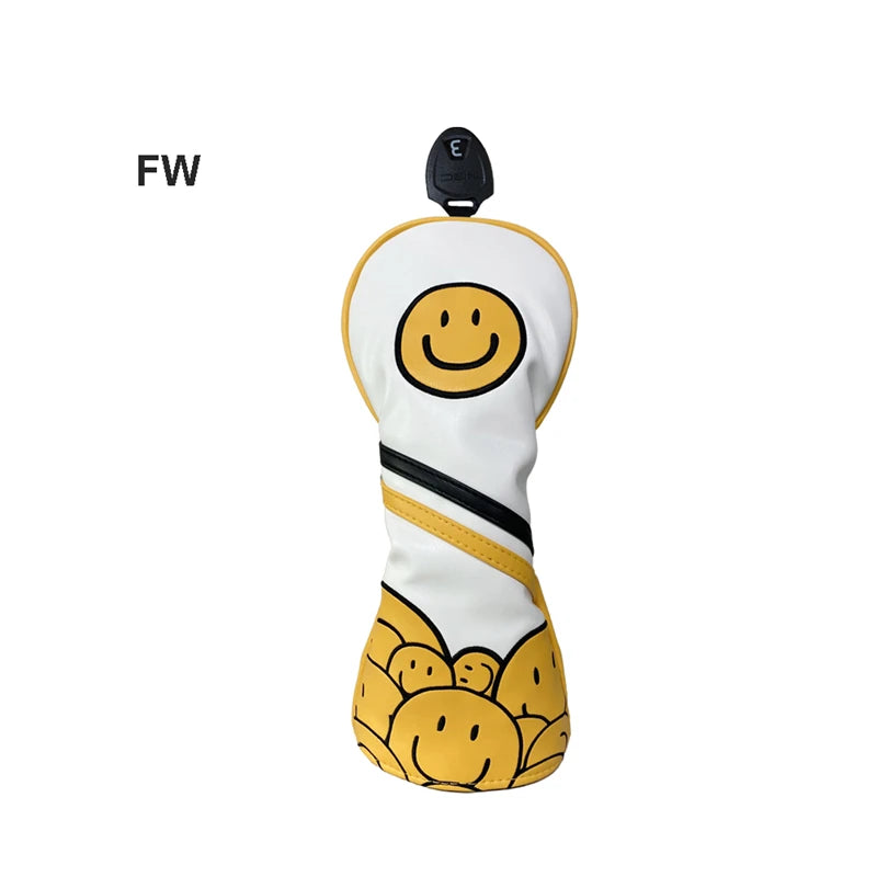 Smiley Face Golf Head Cover - Smiley Face Golf Head Cover - view 12 | Noggin Golf | Noggin Golf