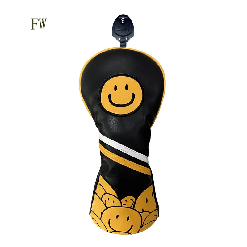 Smiley Face Golf Head Cover - Smiley Face Golf Head Cover - view 8 | Noggin Golf | Noggin Golf
