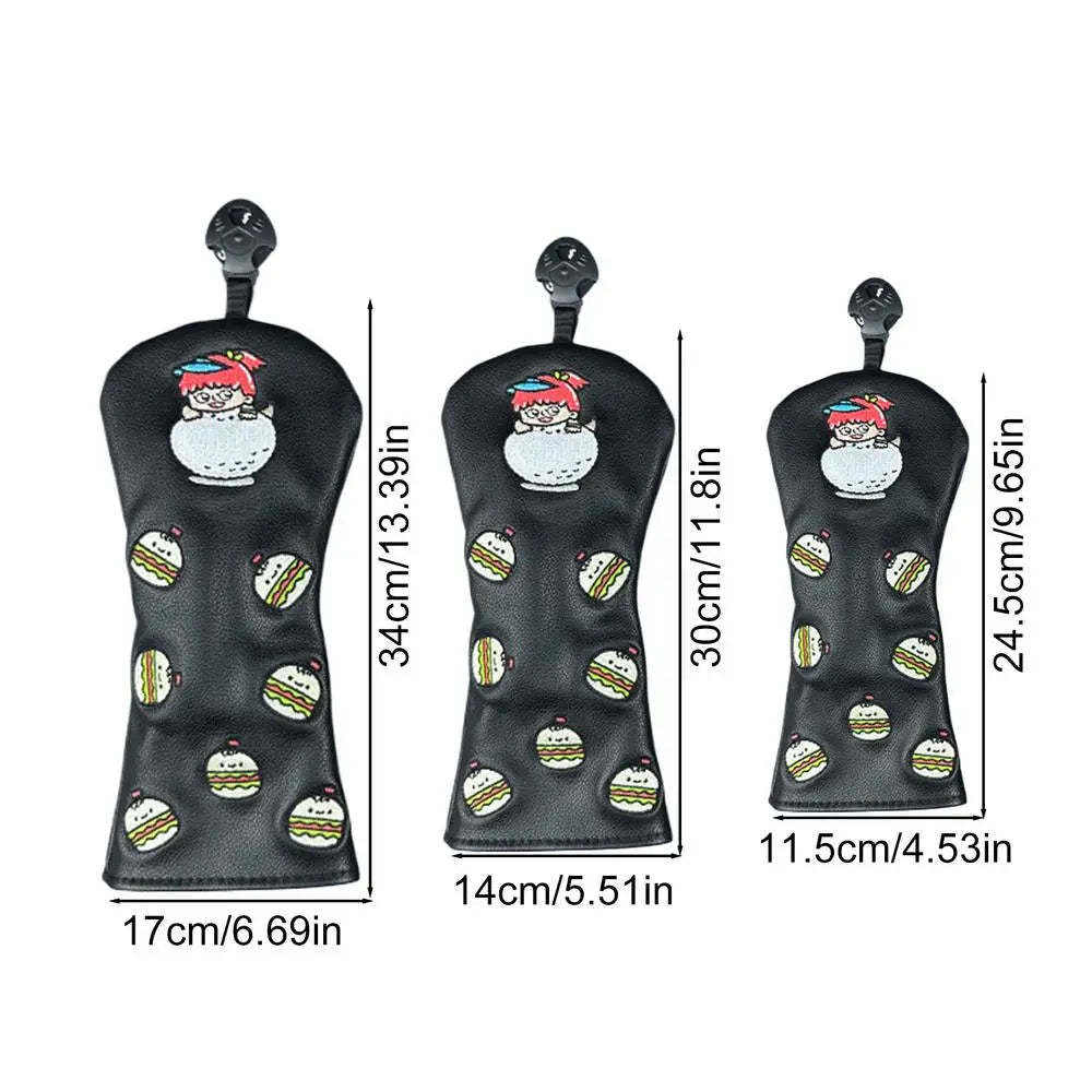 Small Pattern Golf Head Cover Set - Small Pattern Golf Head Cover Set - view 8 | Noggin Golf | Noggin Golf