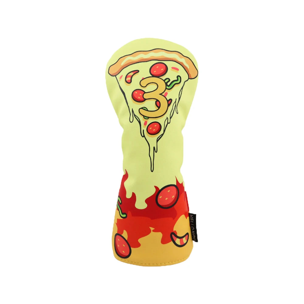 Pizza Party Golf Head Cover Set - Pizza Party Golf Head Cover Set - view 9 | Noggin Golf | Noggin Golf