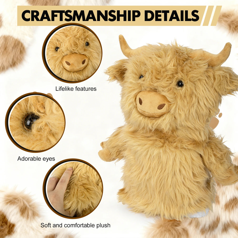 Highland Cow Golf Driver Head Cover - Highland Cow Golf Driver Head Cover - back view | Noggin Golf | Noggin Golf