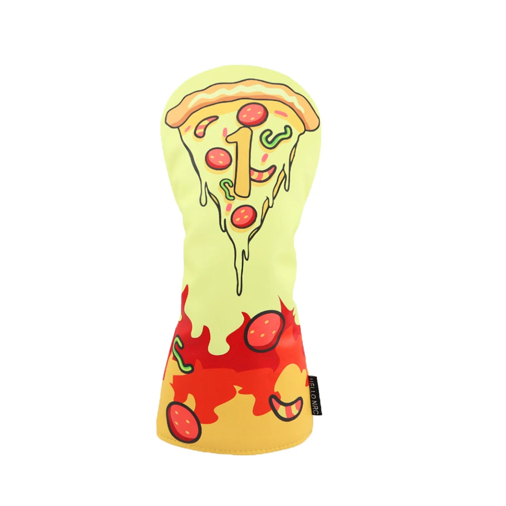Pizza Party Golf Head Cover Set - Pizza Party Golf Head Cover Set - view 14 | Noggin Golf | Noggin Golf