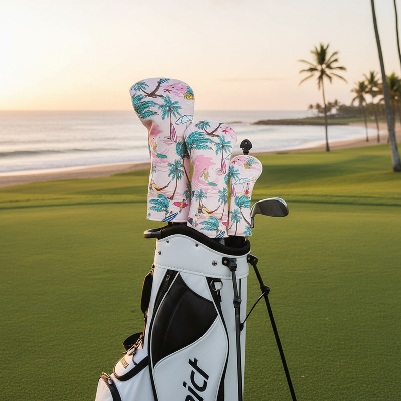 Palm Beach Golf Head Cover - women's head covers golf head cover by Noggin Golf