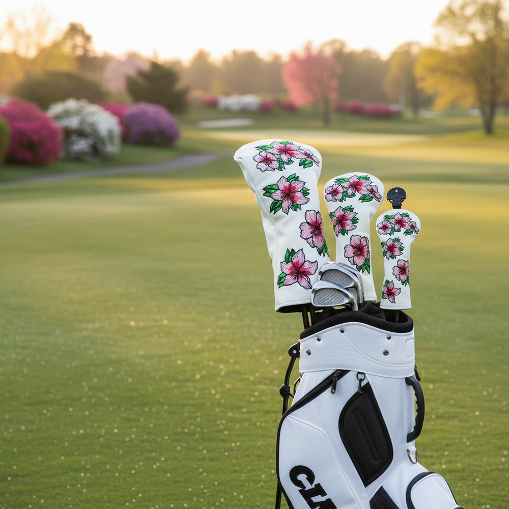 Spring Flower golf headcover set spring morning | Noggin Golf